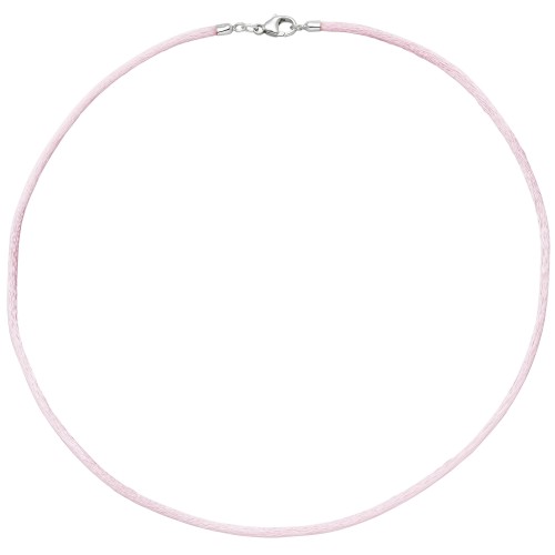 Collier Halskette Seide rosé 42 cm - 1